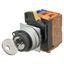 Selector A22NK 22 dia., Key type S, 2 position, bezel brushed M, manua A2250042M thumbnail 1