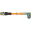 M12 male 0° / M12 female 90° A-cod. LED PUR 4x0.34 og 0,2m thumbnail 2
