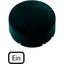 M22-XDH-S-D6 Button plate, raised black, ON thumbnail 3