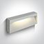 WHITE WALL LIGHT 7W WW IP54 230V thumbnail 1