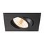 NEW TRIA® 68, recessed ceiling light, 3000K, 38°, IP 20, square, black thumbnail 1