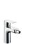 Metris 100 bidet mixer with pop-up, chrome thumbnail 1