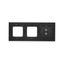 Double socket outlet with Schuko earthing and shutters, Complete product, 16A, Screw, white matt thumbnail 2