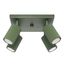 CEILING LAMP WITH FOUR REFLECTORS ON A SQUARE ROSECAKE, GREEN, CARBON SERIES, 4XGU10 thumbnail 2