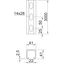 Profile rail perforated, slot 22mm 3000x41x41 Stainless steel A4 1.457 thumbnail 2