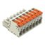 1-conductor female connector lever Push-in CAGE CLAMP® light gray thumbnail 2