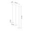 HANGING LAMP TALEJA 3 BLACK E27 3X60W IP20 thumbnail 5