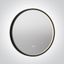 BLACK ROUND MIRROR 20W CCTV IP44 230V DIMMABLE thumbnail 1