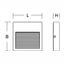 BRICK midi, 10 W, 190 lm, 830, silver, on/off Wall luminaires, L 200 B thumbnail 4