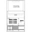 KS448 Measurement and metering transformer cabinet, Field width: 3, Rows: 0, 1400 mm x 800 mm x 215 mm, Isolated (Class II), IP31 thumbnail 7