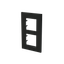 Frame 2-gang / 2+2-modules - Niessen logo - S - Matt Black thumbnail 2
