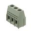 Printed circuit board terminals, 10.16 mm, Number of poles: 2, 90°, Solder pin length (l): 3.2 mm, tinned, Pale green, Clamping yoke connection, Clamping range, max. : 16 mm², Box thumbnail 1
