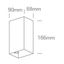 ANTHRACITE WALL 2x3W WW IP54 DARK LIGHT 100-240V thumbnail 3