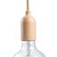Wooden lamp holder E27 Kit with concealed cable clamp thumbnail 1