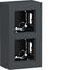 Housing incl. cover frame, double, tall, surface-mounted, A.8, matte anthracite thumbnail 1