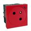 2P+E MOSAIC LINK 2M FB RED SURFACE ANTIMIC LED MEDICAL USE thumbnail 2