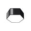 CEILING LAMP SUNDE 13 BLACK E27 2X60W IP20 thumbnail 1