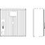 Cable management enclosure 1 door, size 1, RAL7035, ribbed thumbnail 2