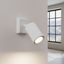 SINGLE WALL LAMP CARBON WHITE WITH MOVABLE LAMP FOR GU10 thumbnail 3