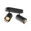 ASTO TUBE, ceiling-mounted light, cylindrical, GU10, 2x max. 10 W, black thumbnail 1