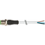 M12 male 0° A-cod. with cable PUR 2x1.5 gy 15m thumbnail 2