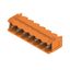 PCB plug-in connector, male header, Dovetails for fixing blocks, THT solder connection, 5.08 mm, Number of poles: 7, 90°, Solder pin length (l): 3.2 mm, tinned, orange, Box thumbnail 3