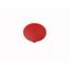 M22-XDP-R Button plate, mushroom red, blank thumbnail 1