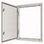 BPM-U-3S-1200/17-W 3-component flush-mounted door frame with door, double-bit lock, IP54, HxW=1760x1200mm, white thumbnail 1
