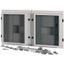 XTMP2N4W3CC-H550W1000 Front cover for 2x NZM4, withdrawable, HxW=550x1000mm, IP55, grey thumbnail 1