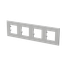 Frame 4-gang - ABB logo - Silver thumbnail 2