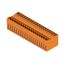 PCB plug-in connector, male header, closed side, THT solder connection, 5.00 mm, Number of poles: 38, 90°, Solder pin length (l): 3.2 mm, tinned, orange, Box thumbnail 2