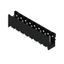 PCB plug-in connector, male header, open side, THT/THR solder connection, 5.08 mm, Number of poles: 9, 180°, Solder pin length (l): 3.2 mm, tinned, black, Box thumbnail 6