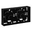 SURFACE-MOUNTING BOX 2 GANG BLACK thumbnail 1