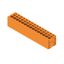 Printed circuit board terminals, 5.00 mm, Number of poles: 15, 180°, Solder pin length (l): 3.5 mm, tinned, orange, PUSH IN without actuator, Clamping range, max. : 2.5 mm², Box thumbnail 3