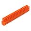 THT female header straight Pin spacing 5.08 mm orange thumbnail 1