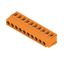 Printed circuit board terminals, 5.00 mm, Number of poles: 10, 180°, Solder pin length (l): 3.5 mm, tinned, orange, Clamping yoke connection, Clamping range, max. : 2.5 mm², Box thumbnail 2