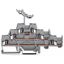 Triple-deck terminal block Through/through/through terminal block with thumbnail 1