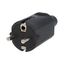 Plug 1106 230V/16A rubber black IP20 thumbnail 1