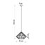 HANGING LAMP UMBERTO BLACK E27 1X60W IP20 thumbnail 5