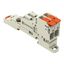 1-conductor male connector lever Push-in CAGE CLAMP®, light gray thumbnail 1