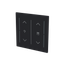 LFDW/A.2.70.1-45M Cover plate with legend with Symbol "arrows/venetian blind" and "dimmer" black matt - Trevion® thumbnail 2