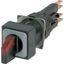 Q18LWK3-RT/WB Illuminated selector switch actuator, momentary, 45° 45°, 18 — 18 mm, 3 positions, With thumb-grip, red, with VS anti-rotation tab, with filament bulb thumbnail 3