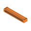 PCB plug-in connector, male header, Flange, THT solder connection, 3.50 mm, Number of poles: 16, 90°, Solder pin length (l): 3.2 mm, tinned, orange, Box thumbnail 2