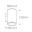 BLACK COB LED 2x6W WW IP54 230V thumbnail 2