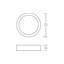 TOLEDO FLAT+ round, 33 W, 3800 lm, 830, 840, white, on/off Surface mou thumbnail 4