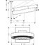Rainfinity 360 3jet overhead shower, wall-mounted, black thumbnail 2