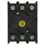 On-Off switch, P1, 40 A, flush mounting, 3 pole, with black thumb grip and front plate thumbnail 6