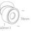 WHITE COB 8W CCTV IP20 230V thumbnail 2
