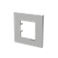 Frame 1-gang - Niessen logo - Silver thumbnail 2