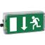 Ex-escape sign luminaires EXIT N with integrated emergency light function for zone 1/21, Pictogram: EN 1838, Arrow: 6 Clock thumbnail 5